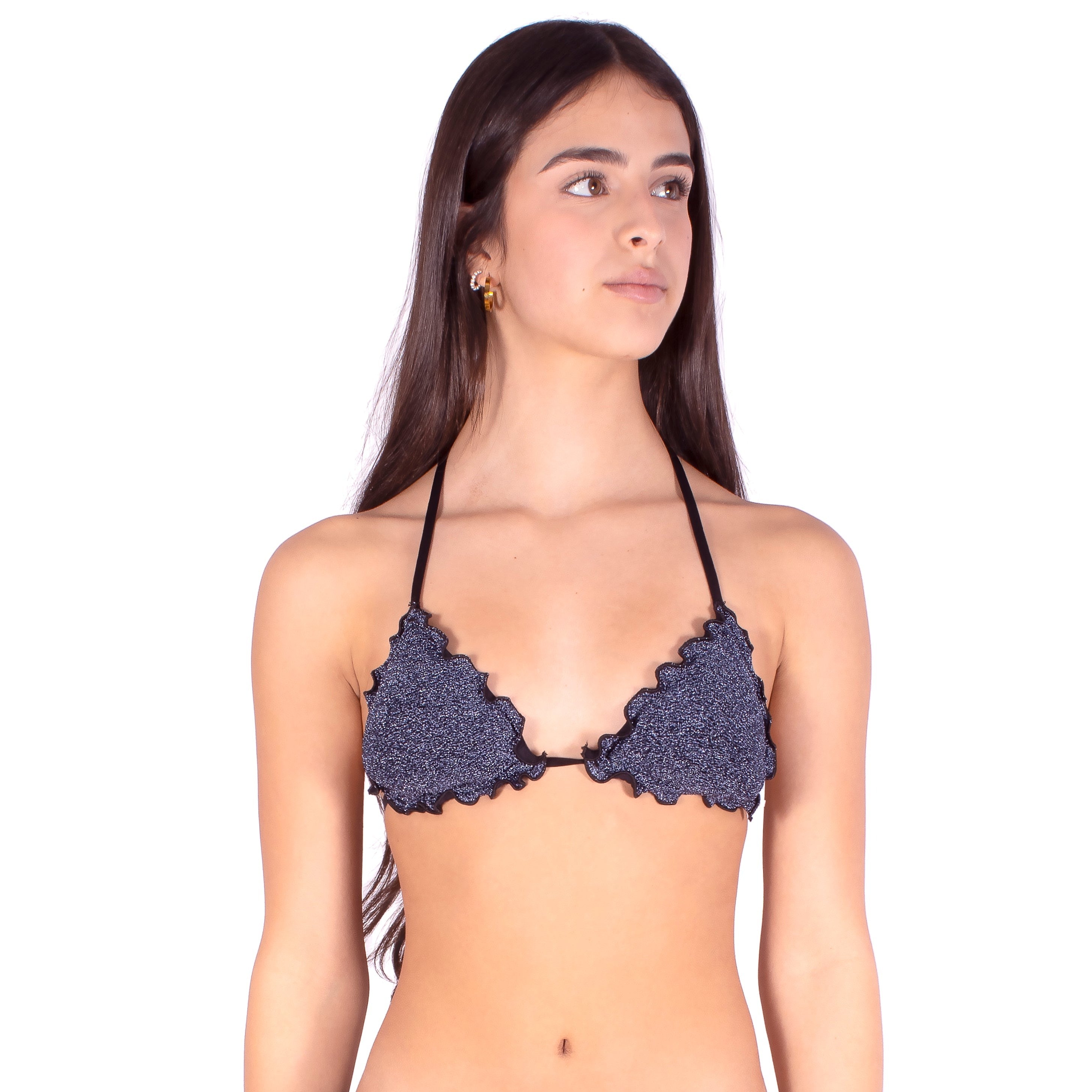 LIPSI -Triangolo Frou LUREX BLUE